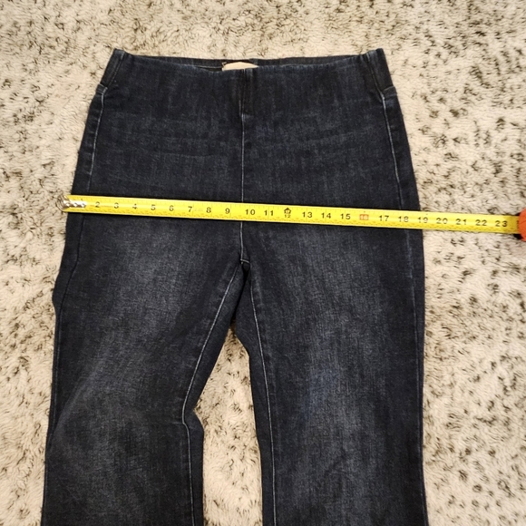 Soft Surroundings SZ S Ultimate Denim Hi Rise Pull On Boot Cut Stretch Jeans - Picture 9 of 13